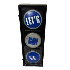 Kentucky Wildcats Traffic Light "Let's go UK" Blinking Table Lamp 16" Man Cave